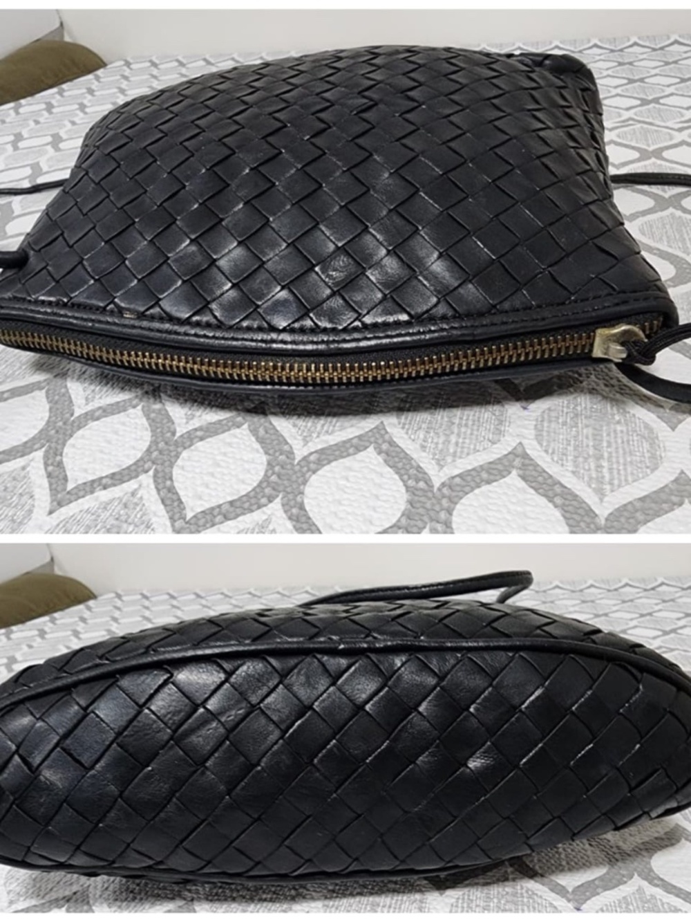 Authentic Bottega Veneta Vintage Intrecciato Nodini Crossbody Bag Black - Picture 7 of 12